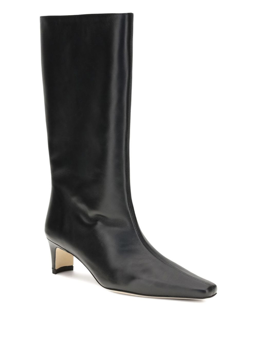 55mm mid-calf length leather boots - 2