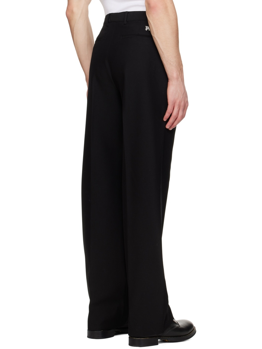 Black Monogram Trousers - 3