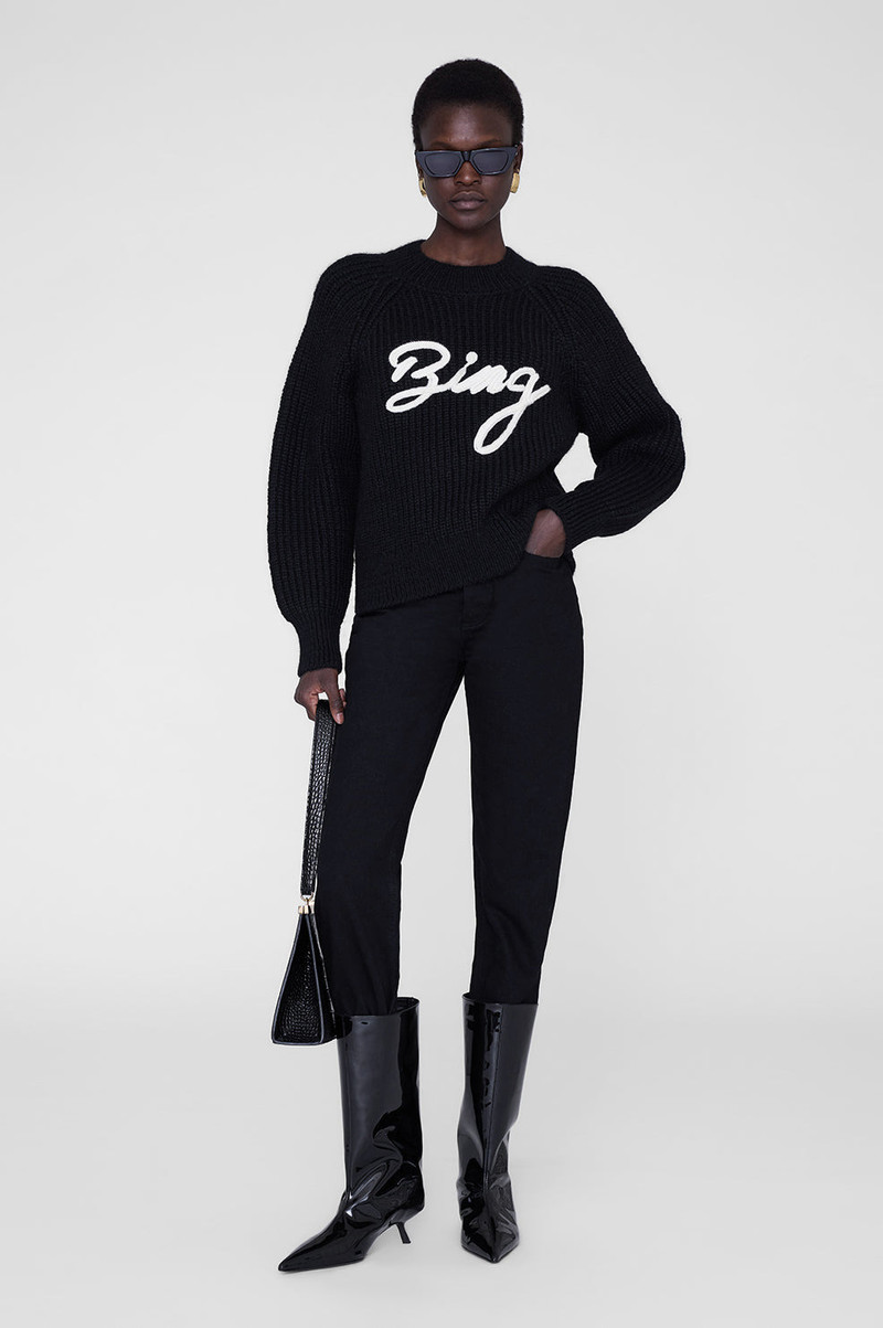ANINE BING Kendrick Sweater Bing - Black outlook