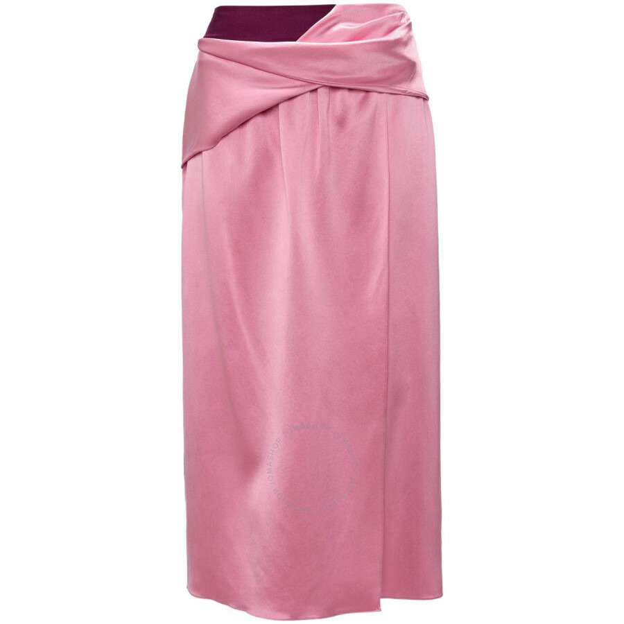JW Anderson Draped Colour-Block Twisted Midi Skirt - 5