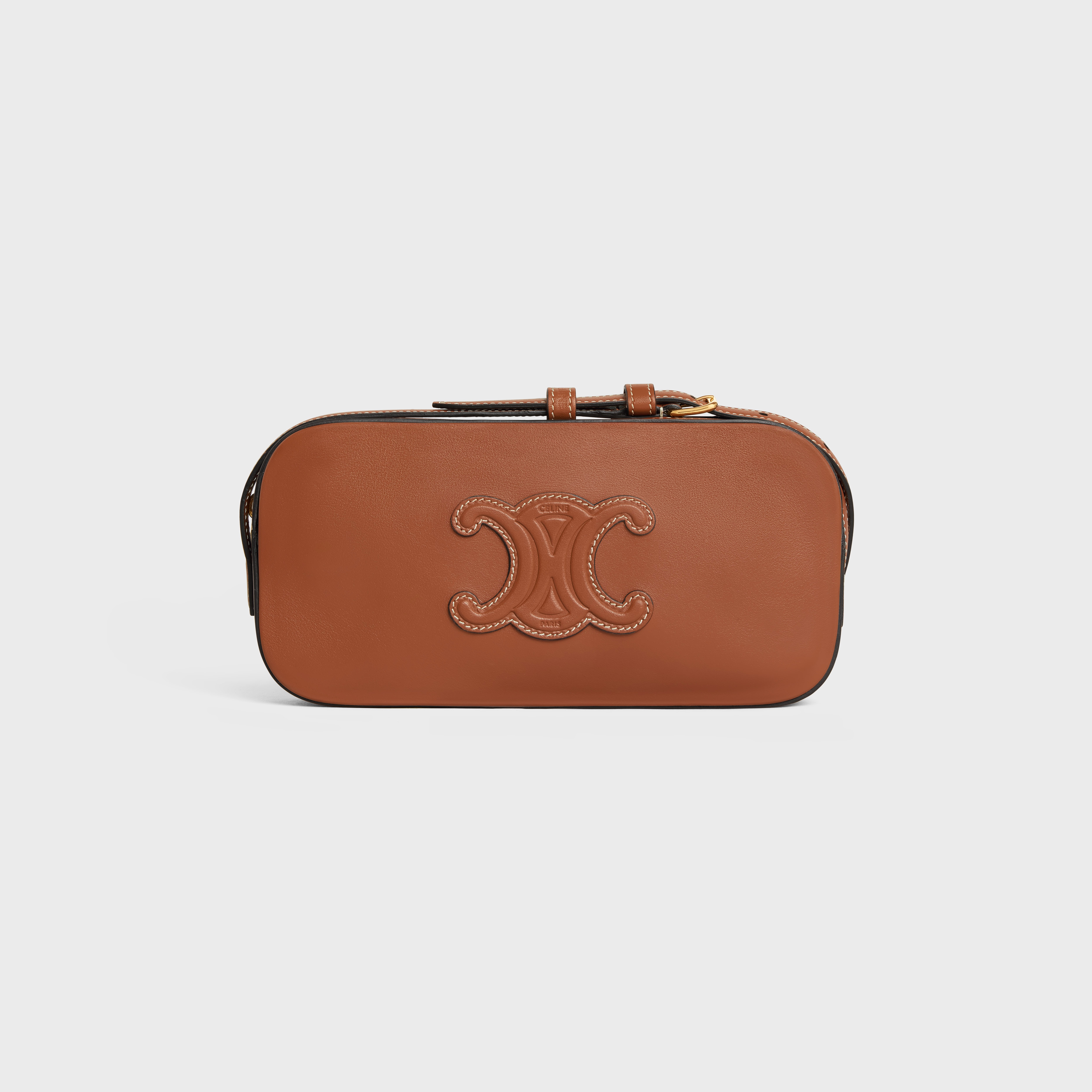 MINI CAMERA SHOULDER BAG CUIR TRIOMPHE in smooth calfskin - 1