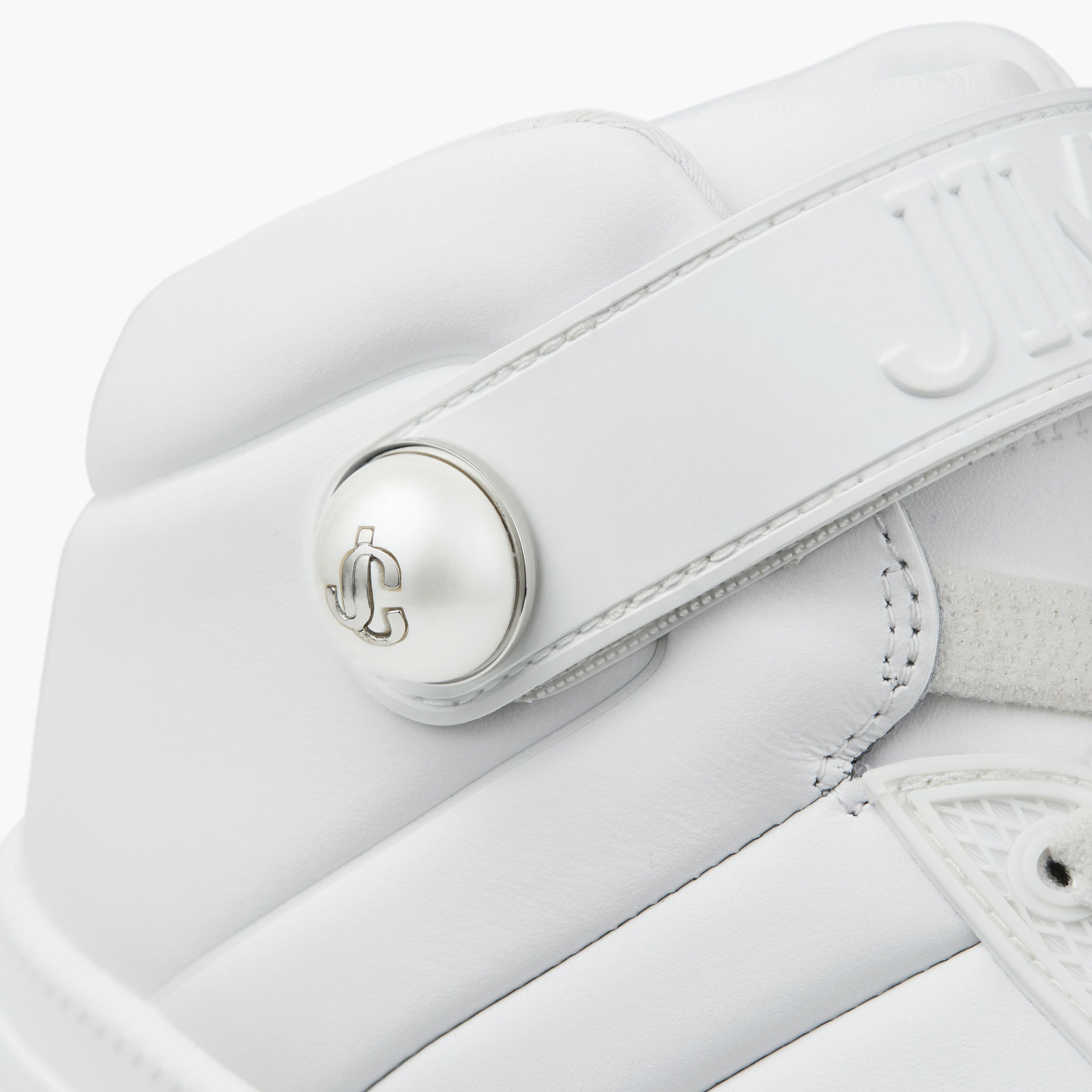 Del Mar
White Leather Platform Trainers - 4