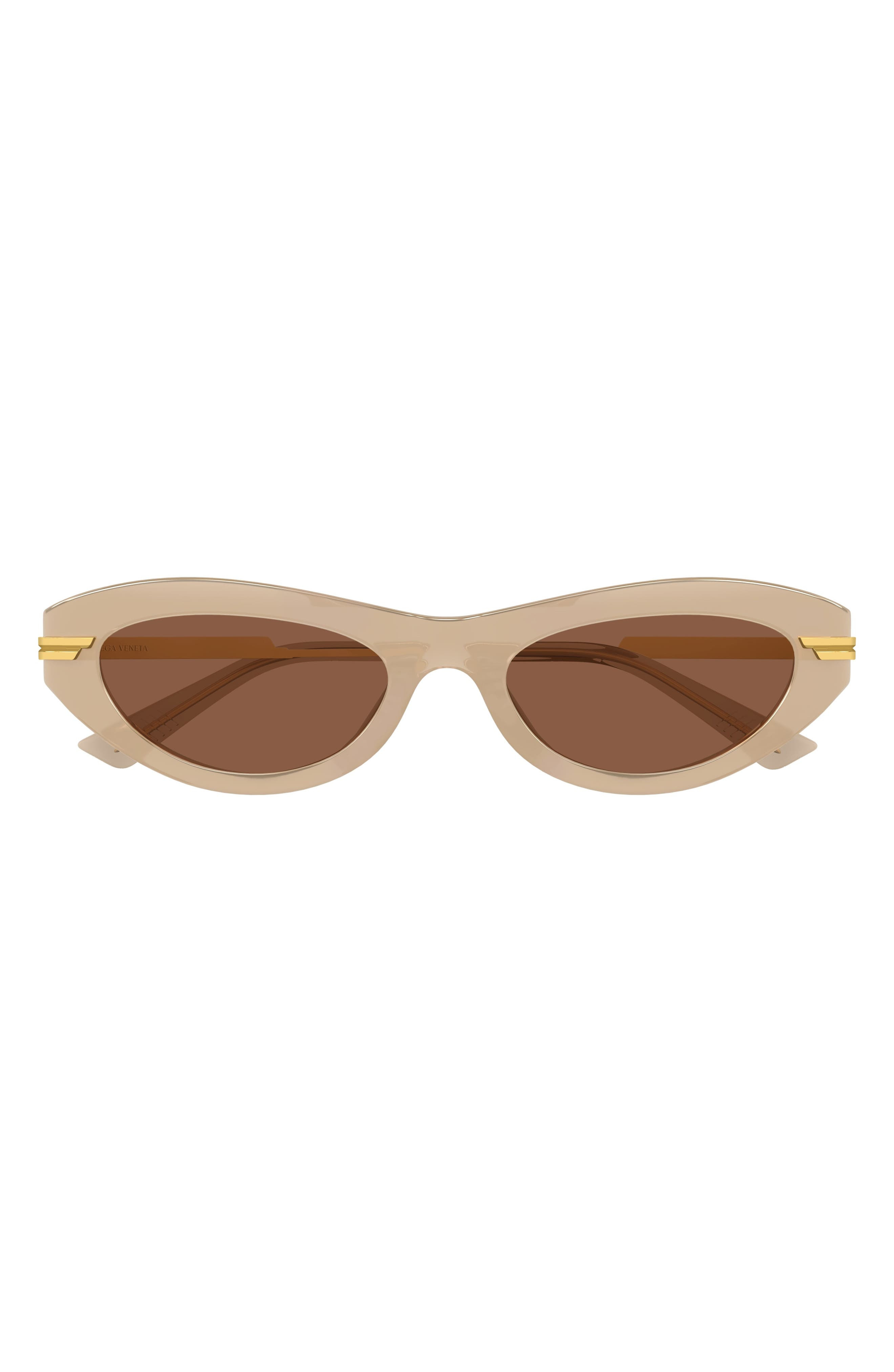 Bottega Veneta 53mm Cat Eye Sunglasses in Brown at Nordstrom - 5