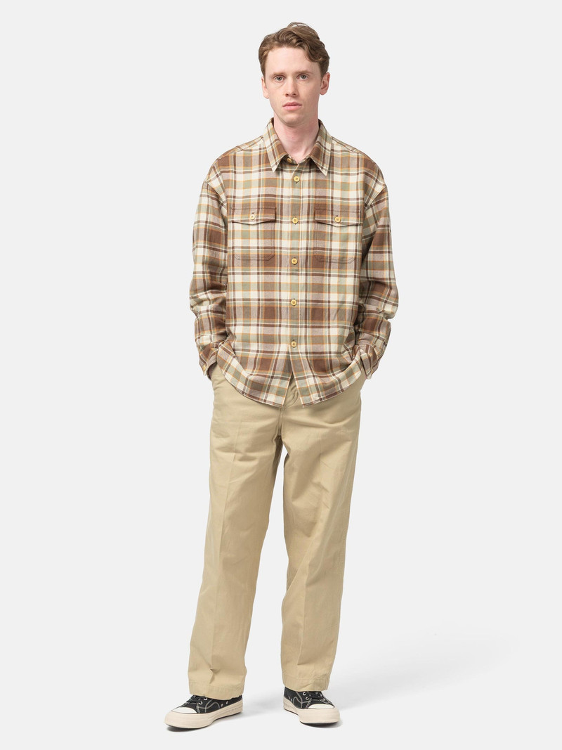 visvim Lumber Check L/S Brown outlook