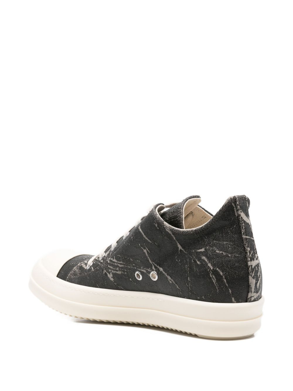 lace-up printed sneakers - 3