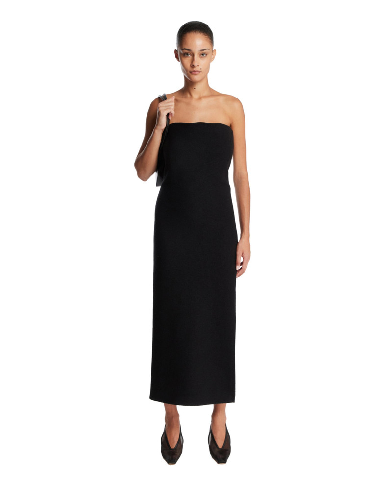 RIER Black Sleeveless Midi Dress outlook
