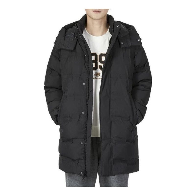 New Balance Long Puffer Jacket 'Black' AMJ24379-BK - 1