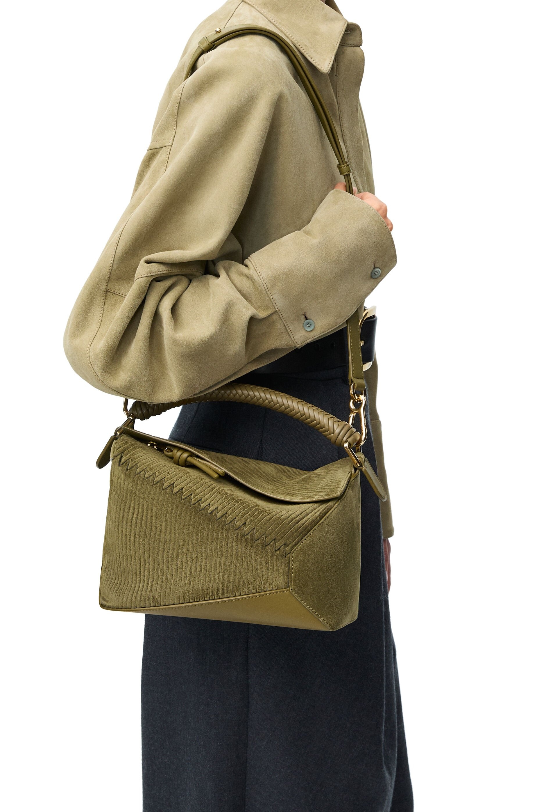 Small Puzzle bag in suede - 3