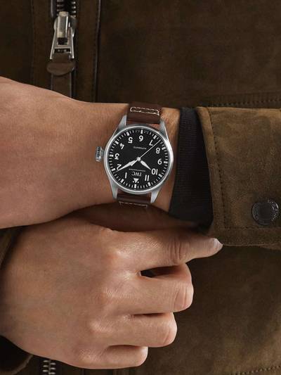 IWC Schaffhausen Big Pilot's Automatic 43mm Stainless Steel and Leather Watch, Ref. No. IW329301 outlook