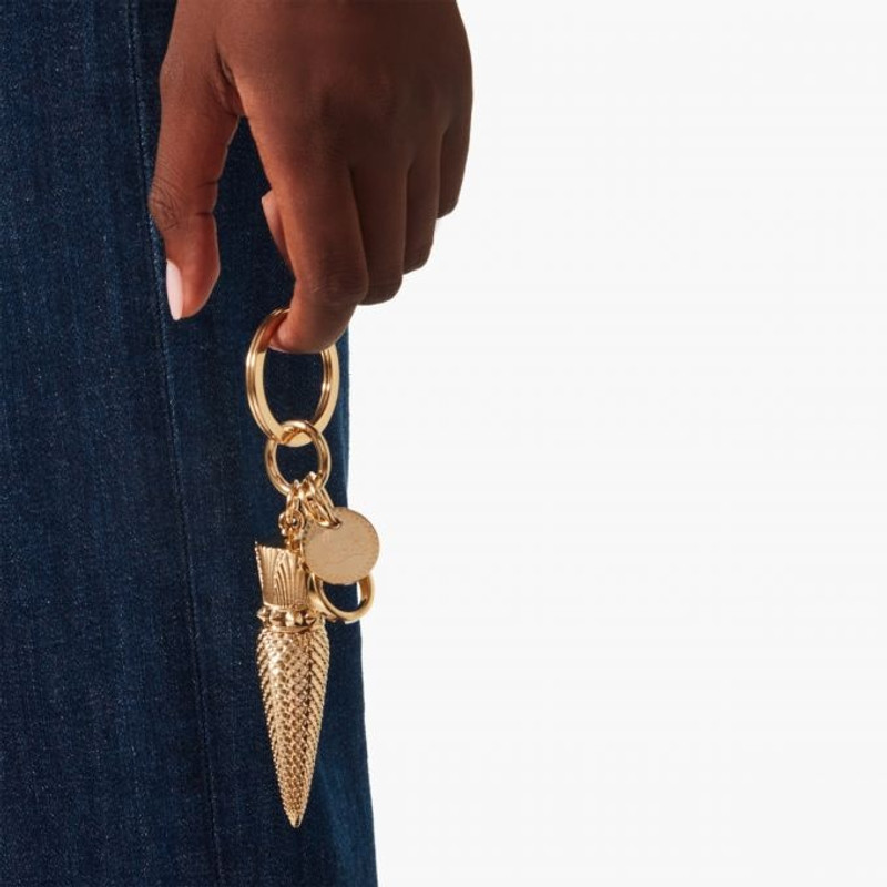 Christian Louboutin Lipstick Keyring GOLD outlook