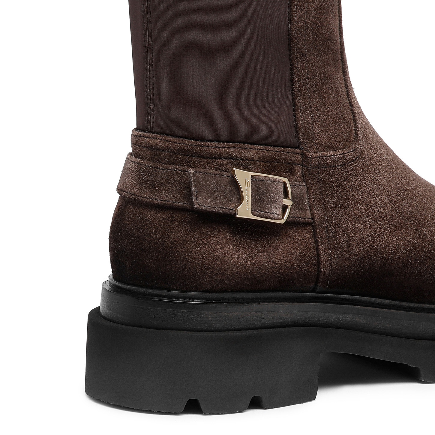 Women's dark brown suede boot - 6