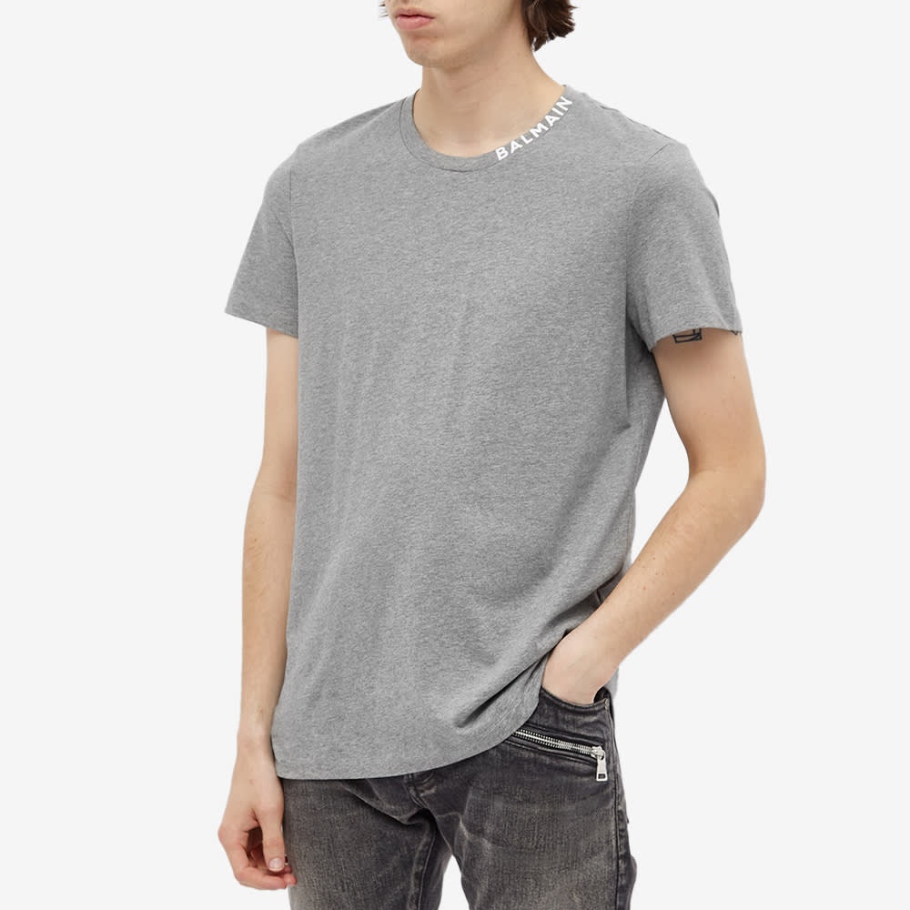 Balmain Collar Logo Tee - 4