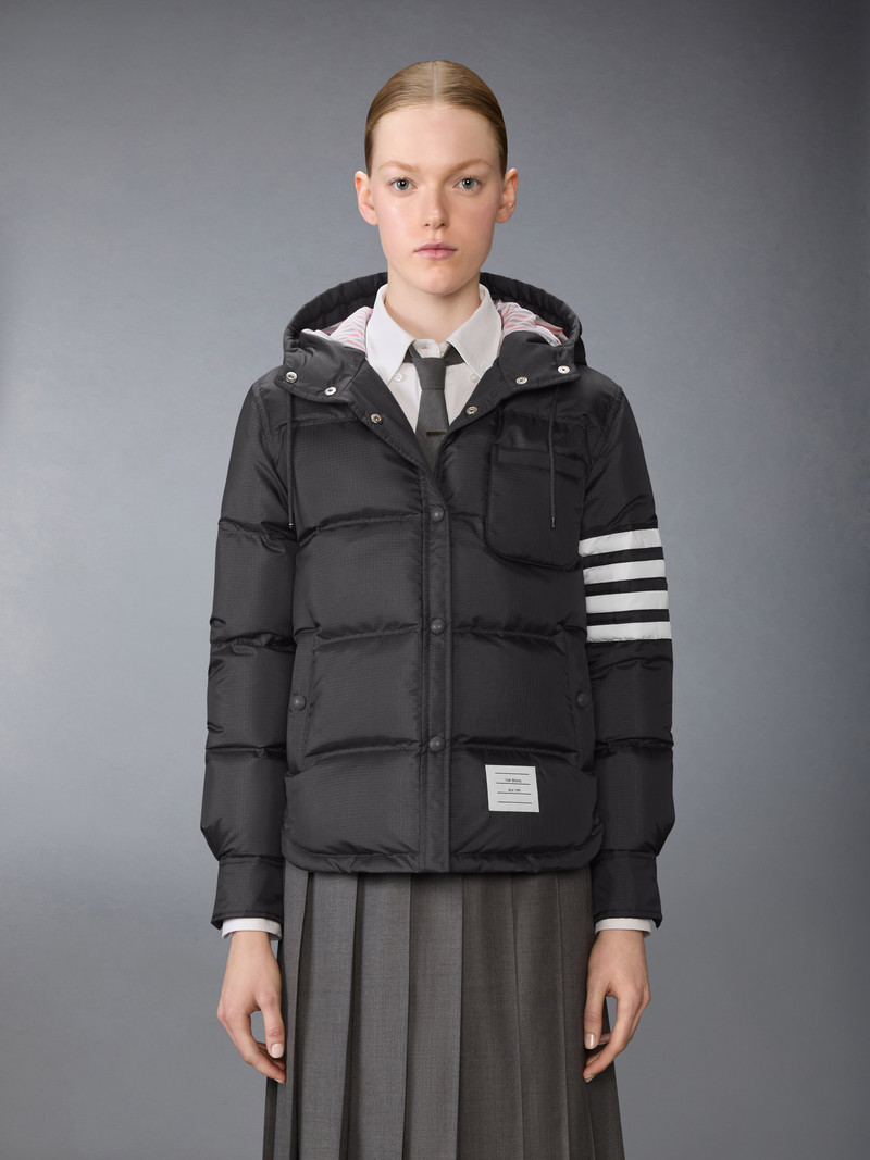 Thom Browne SHINY RIPSTOP LIGHTWEIGHT DOWN FILLED 4-BAR JACKET outlook
