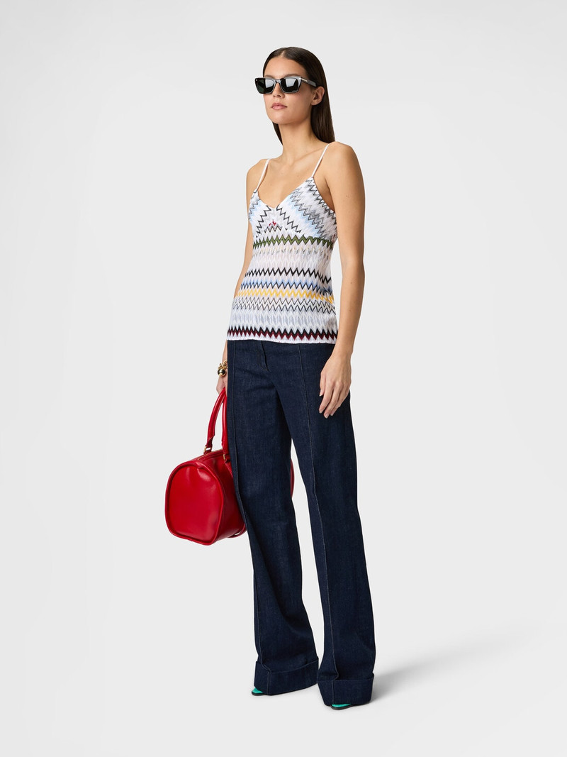 Missoni Top in cotton and viscose zig zag outlook