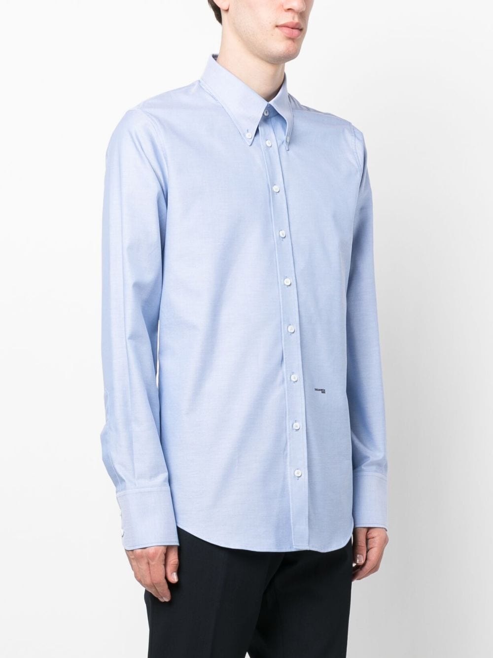 logo-print long-sleeve shirt - 3
