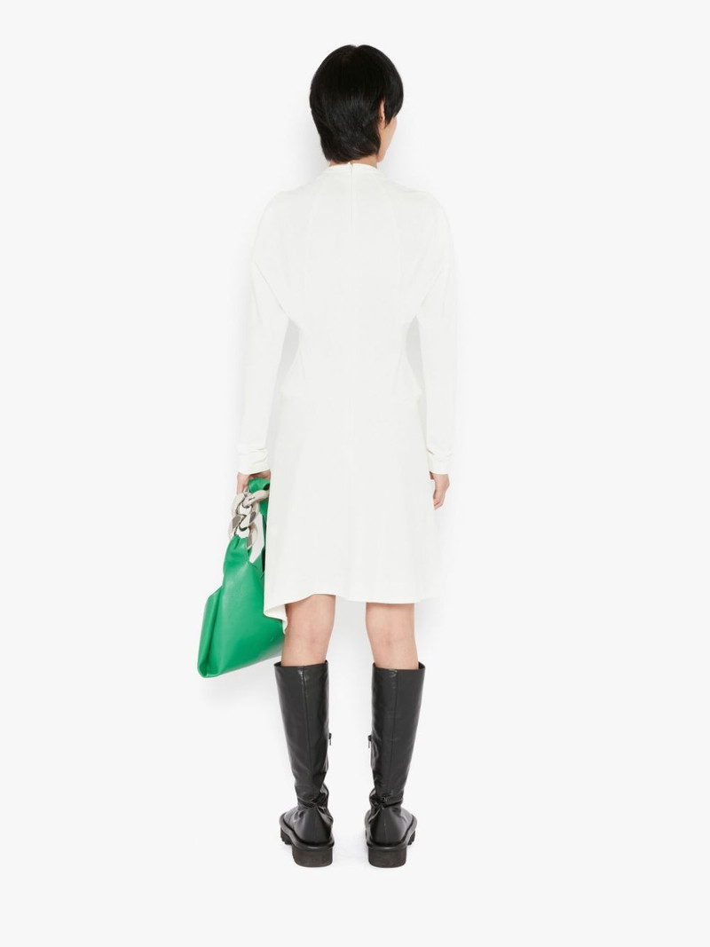 체인 넥 비대칭 헴 드레스 4