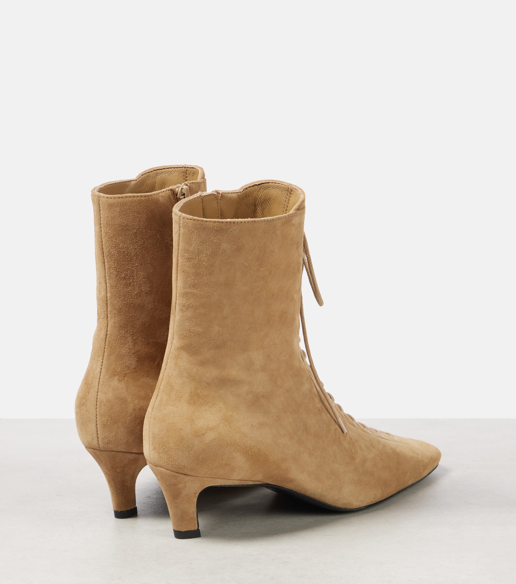 Suede lace-up boots - 2