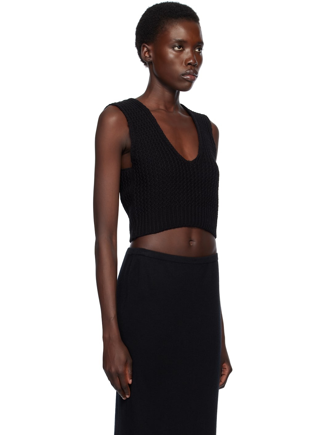 Black Rack Shell Tank Top - 2