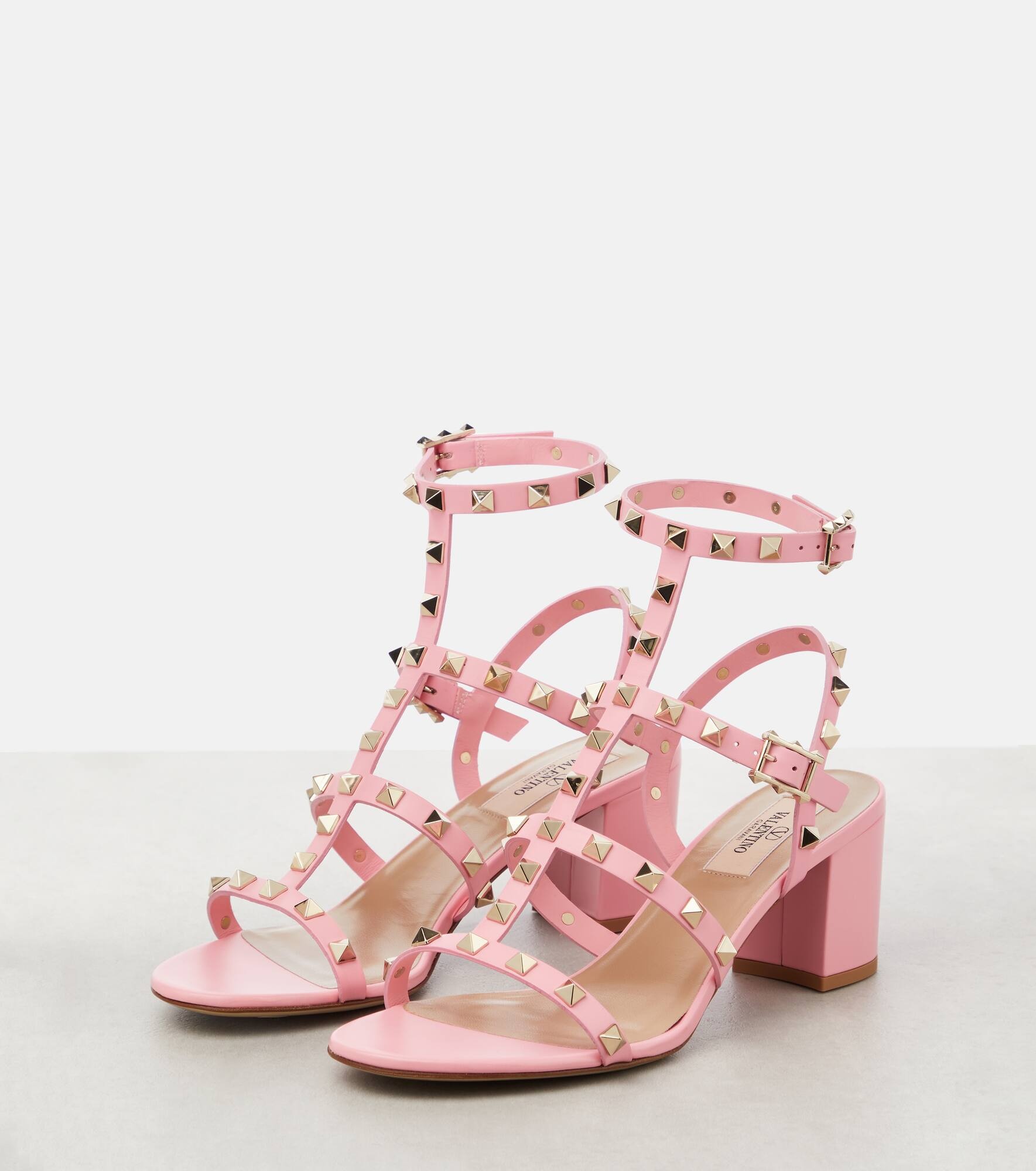 Rockstud 60 leather sandals - 5