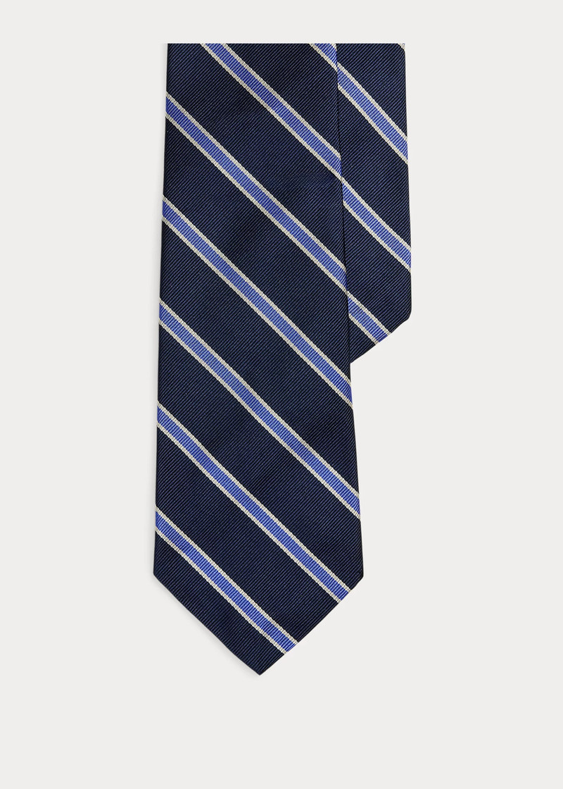 Striped Silk Repp Tie 1