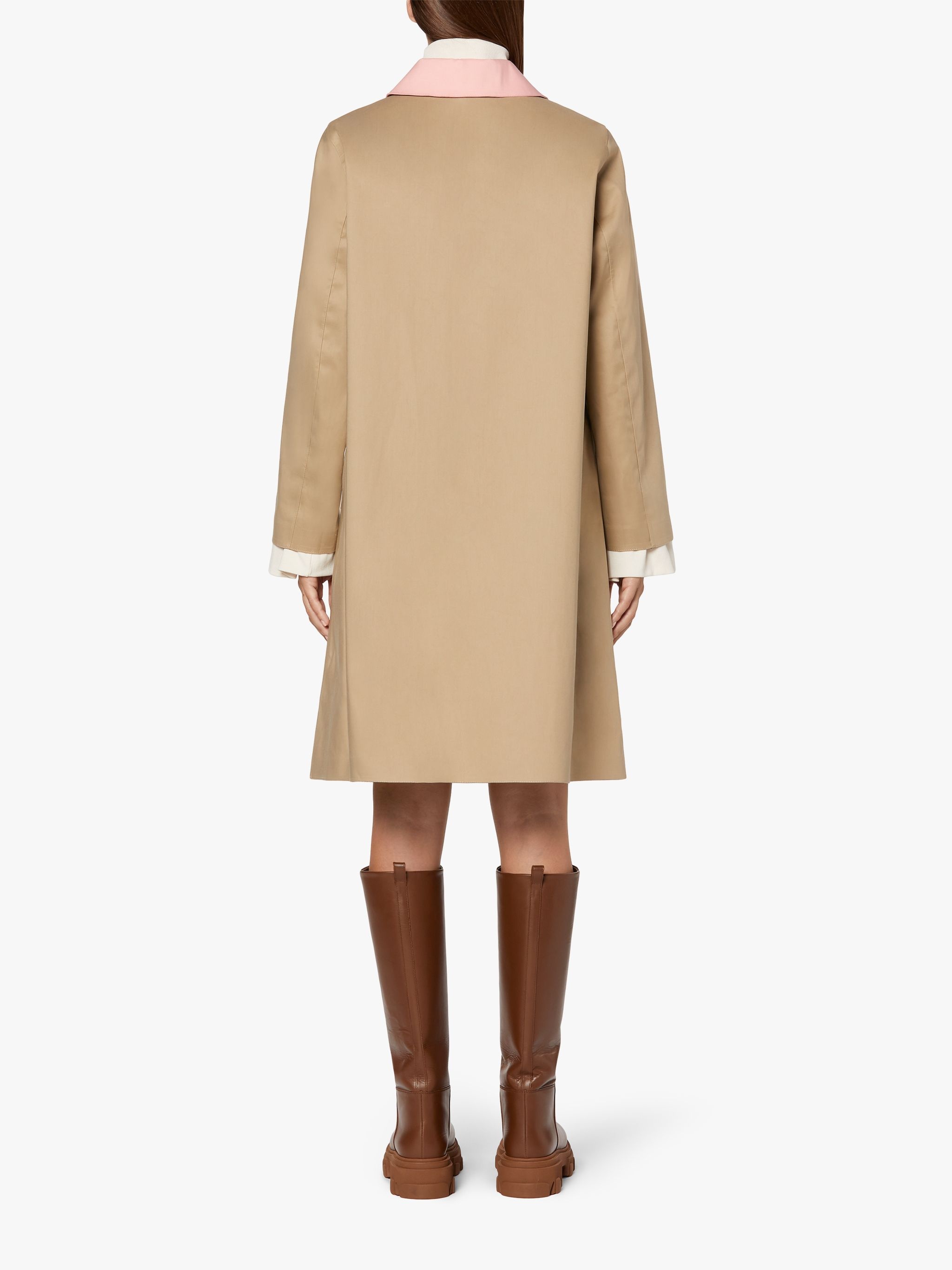 BANTON FAWN X PINK BONDED COTTON COAT | LRC-013 - 4