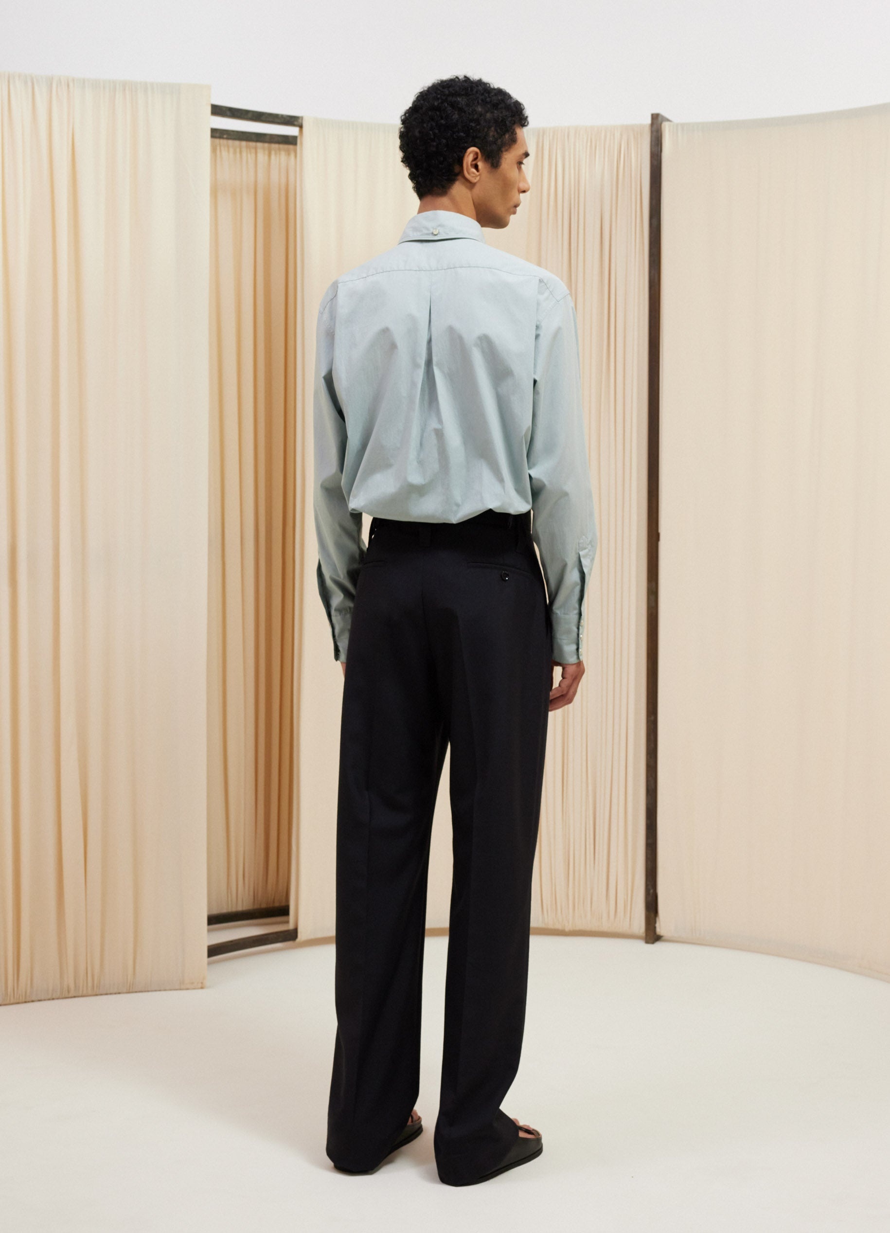 ONE PLEAT PANTS - 3