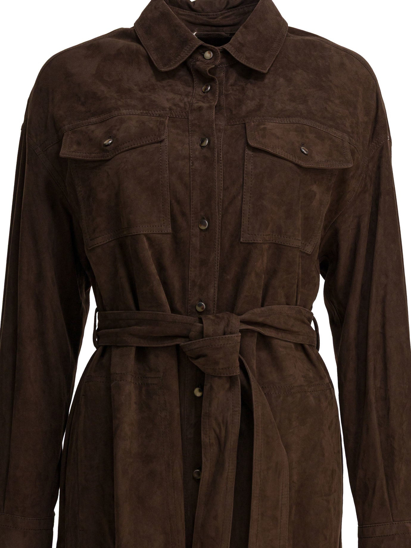 Brunello Cucinelli Chemisier Coat With Necklace - 3