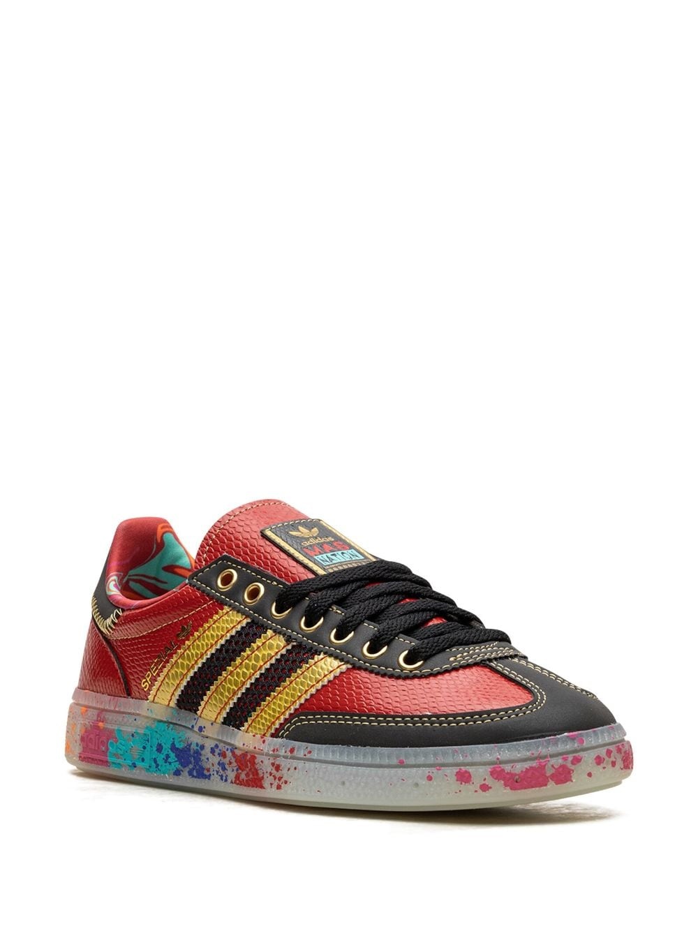 Handball Spezial "S.E.E.D. - Scarlet Gold Paint Splatter" sneakers - 2