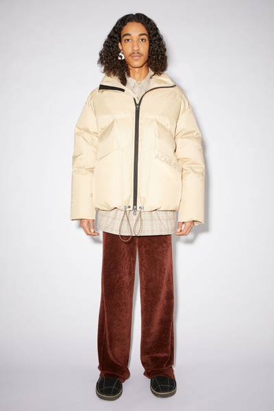 Acne Studios Down-filled jacket - Biscuit beige outlook