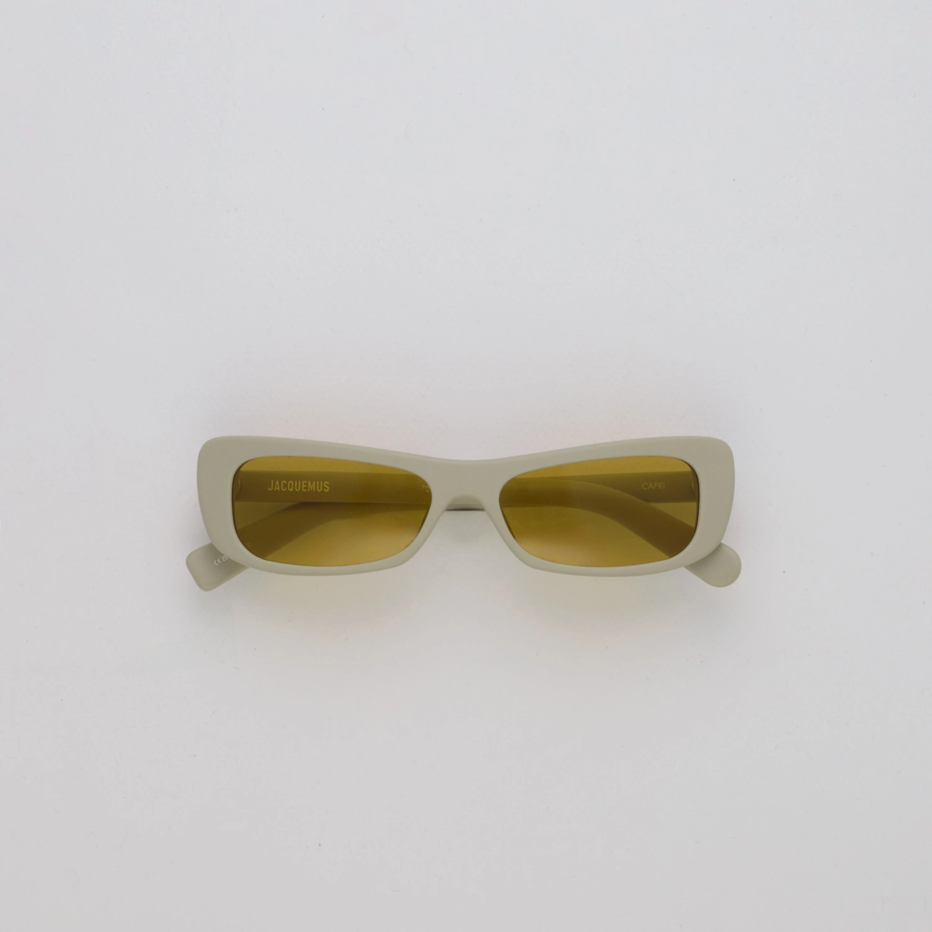 Capri Rectangular Sunglasses in Matt Putty - 1