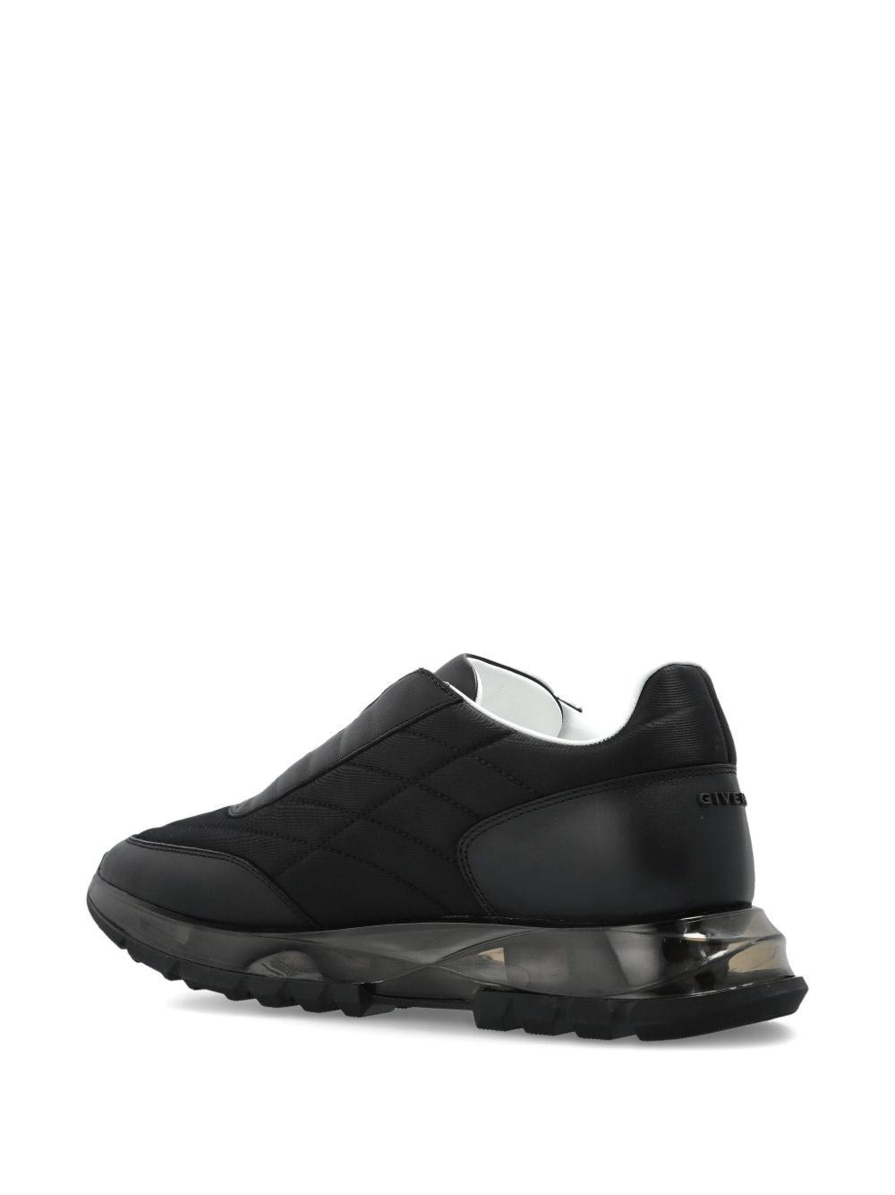 QUILTED TRANSPARENT-SOLE SNEAKERS - 5