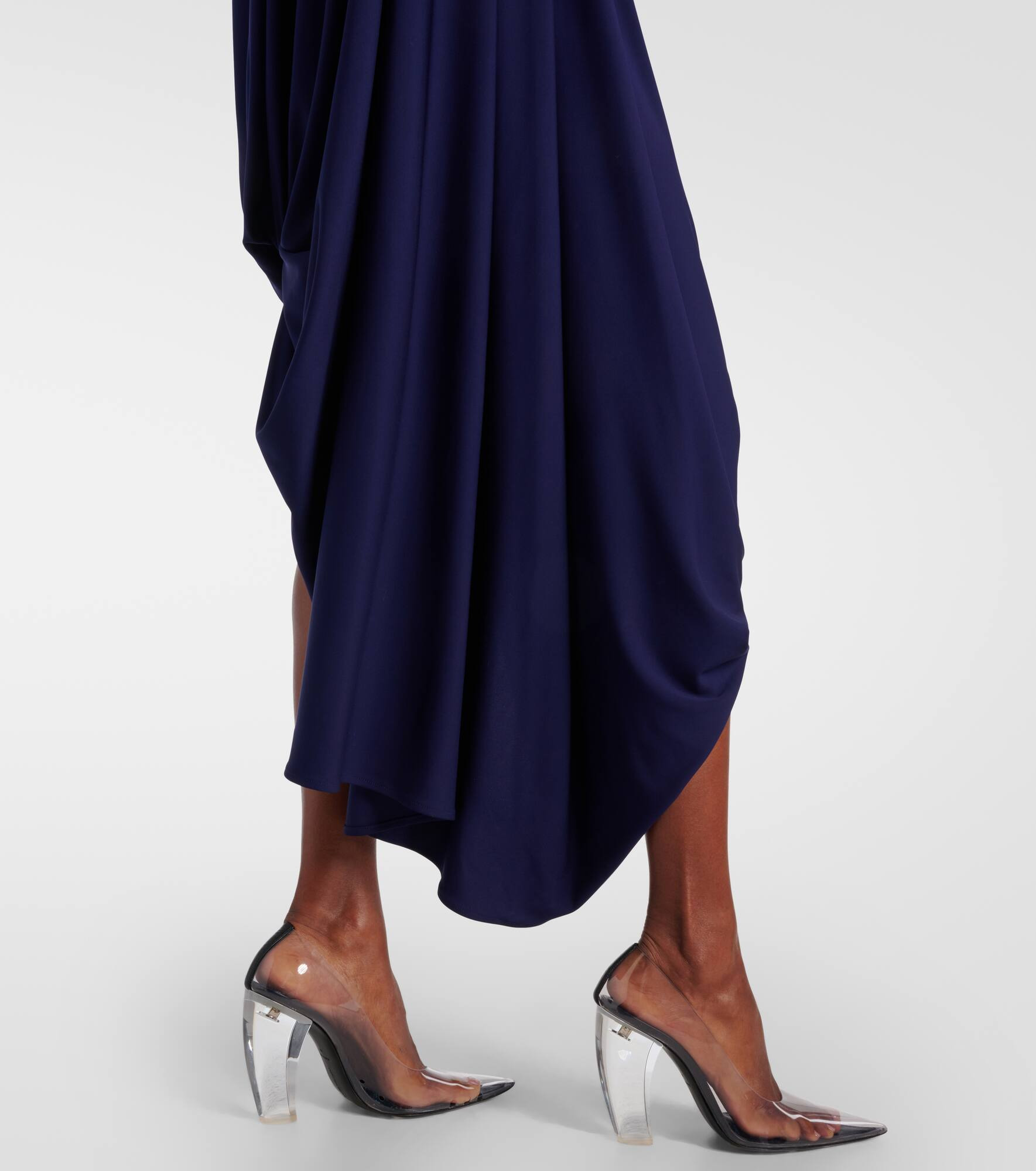 Ariete 1234 draped jersey maxi dress - 5