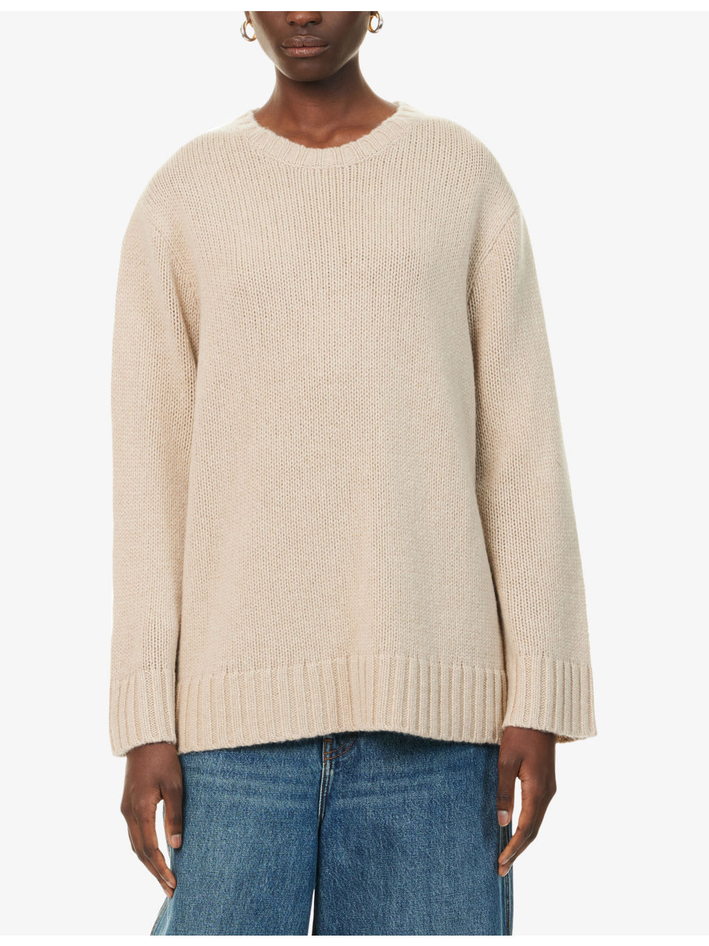 Amelia Round-Neck Cashmere Jumper - 3