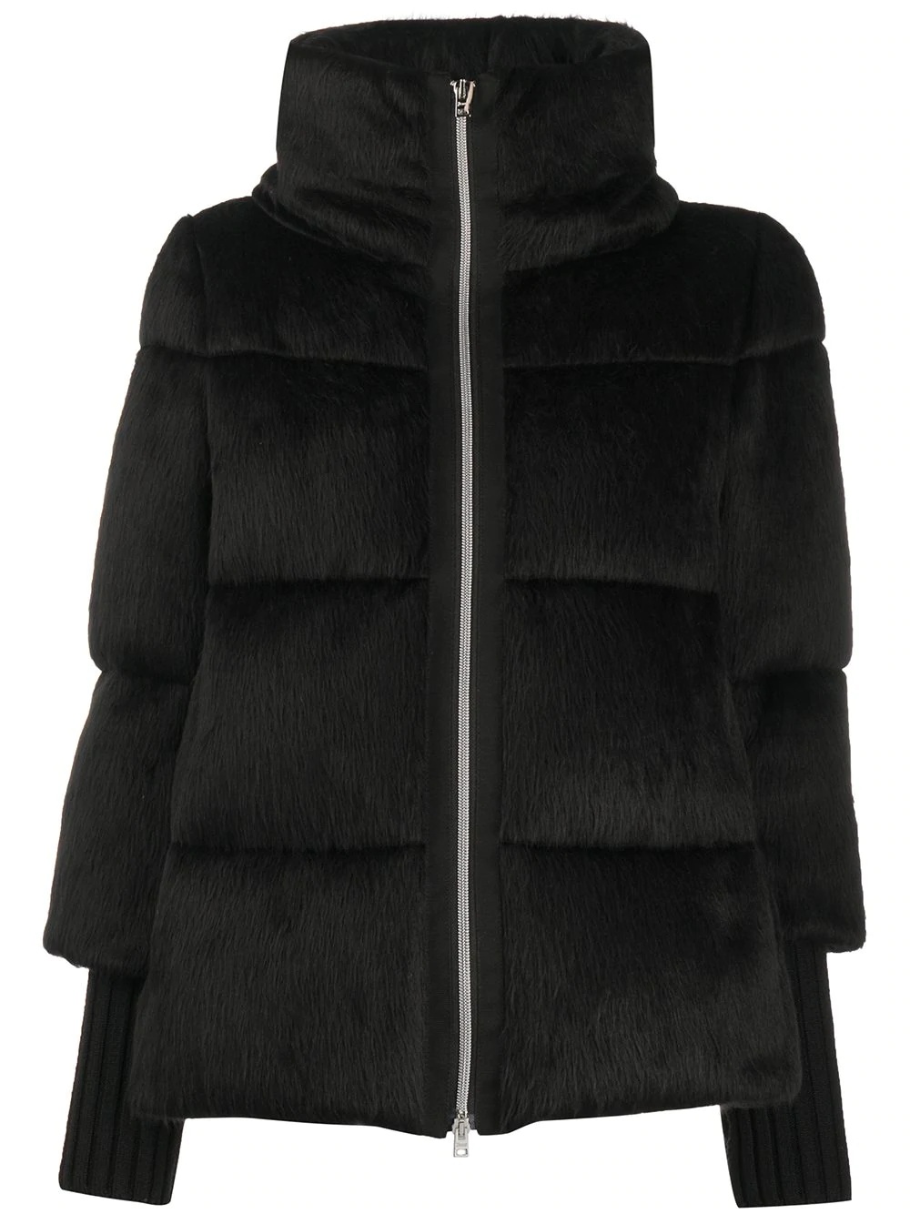 faux-fur padded jacket - 1