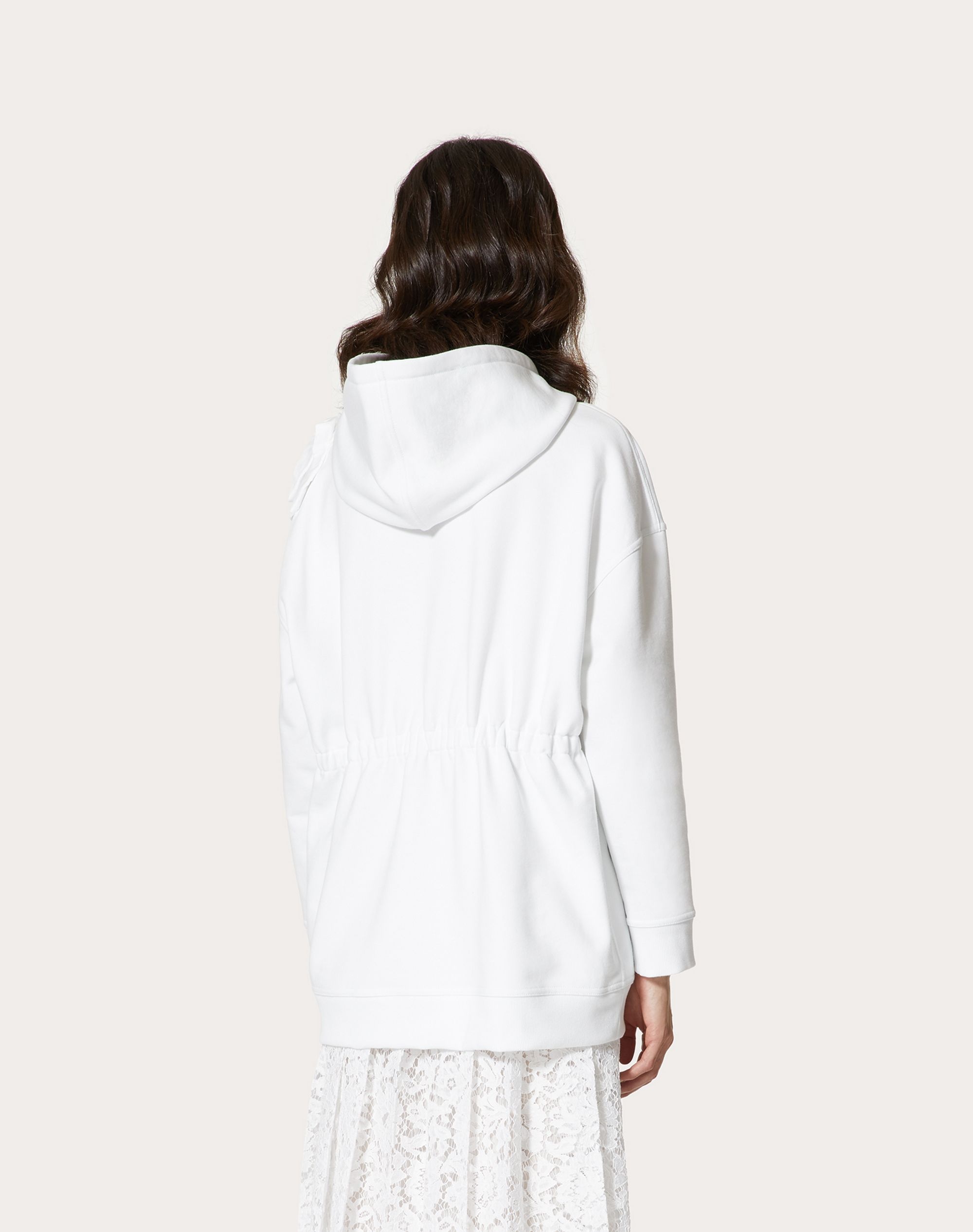 VALENTINO ROSE BLOSSOM JERSEY SWEATSHIRT - 4