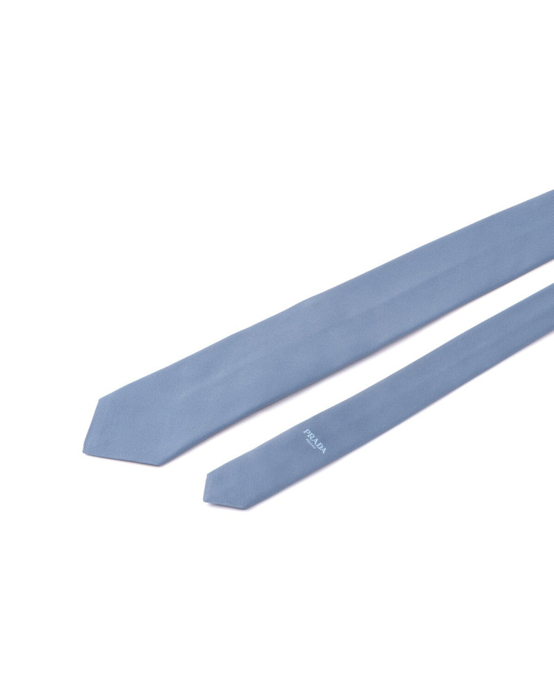 Monochrome silk tie 3