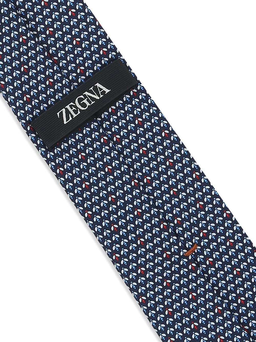 patterned-jacquard silk tie - 3