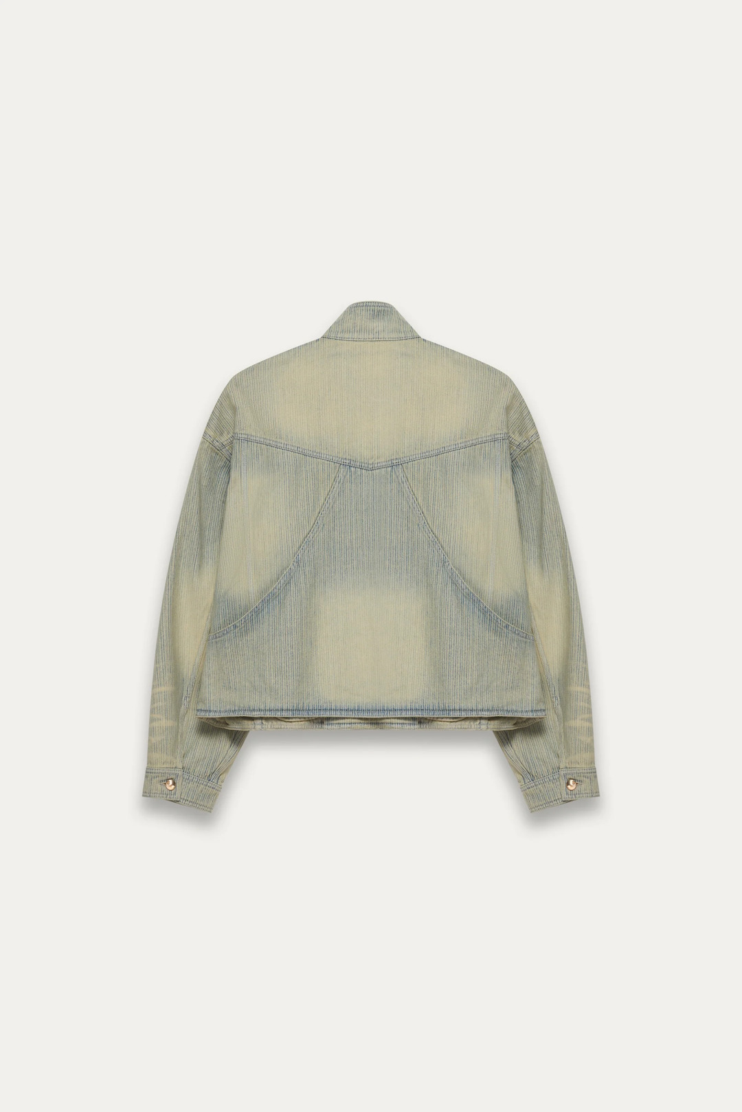 Fox Denim Jacket Indigo Stripe - 2
