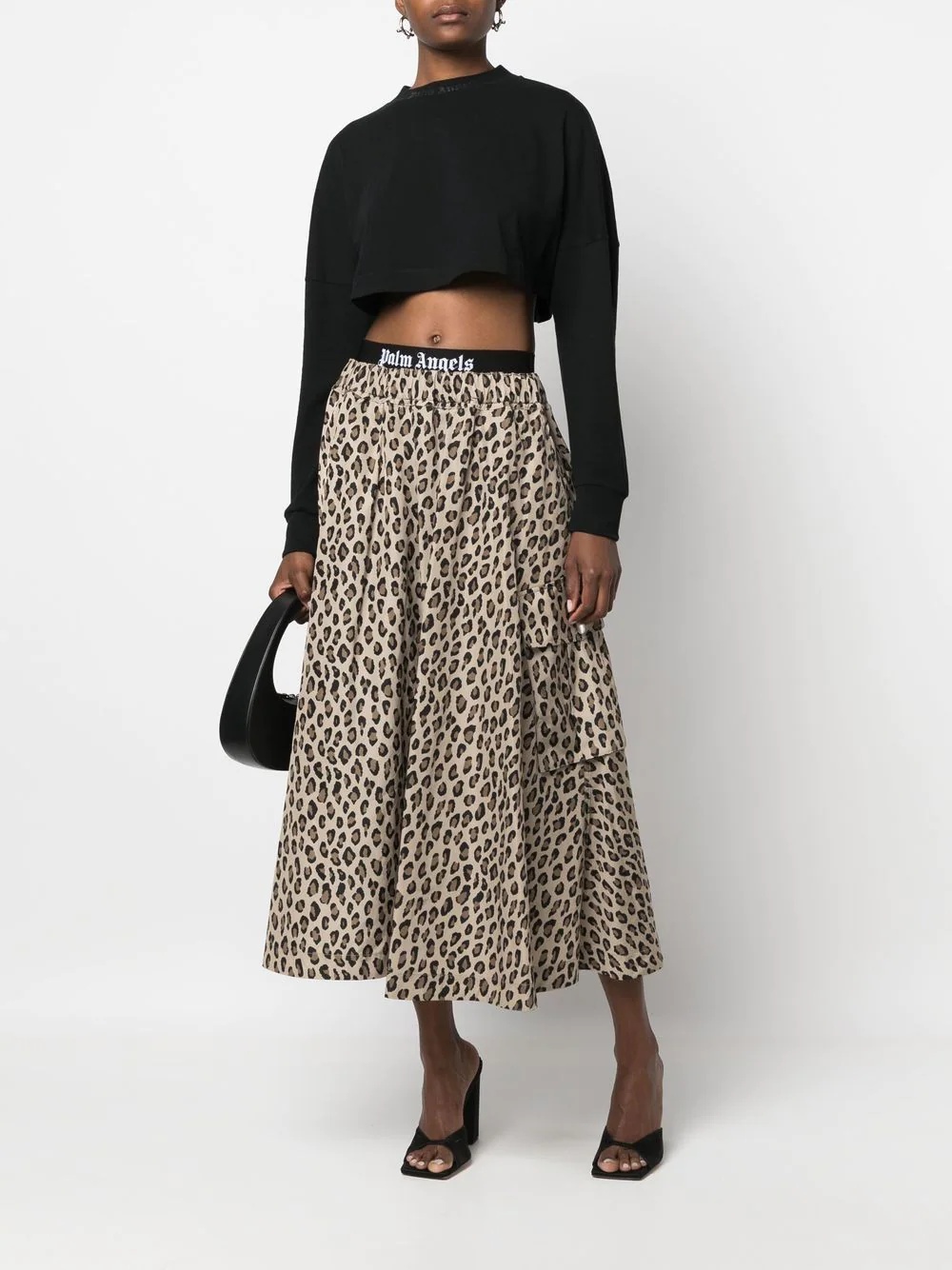 animalier print cargo skirt - 2