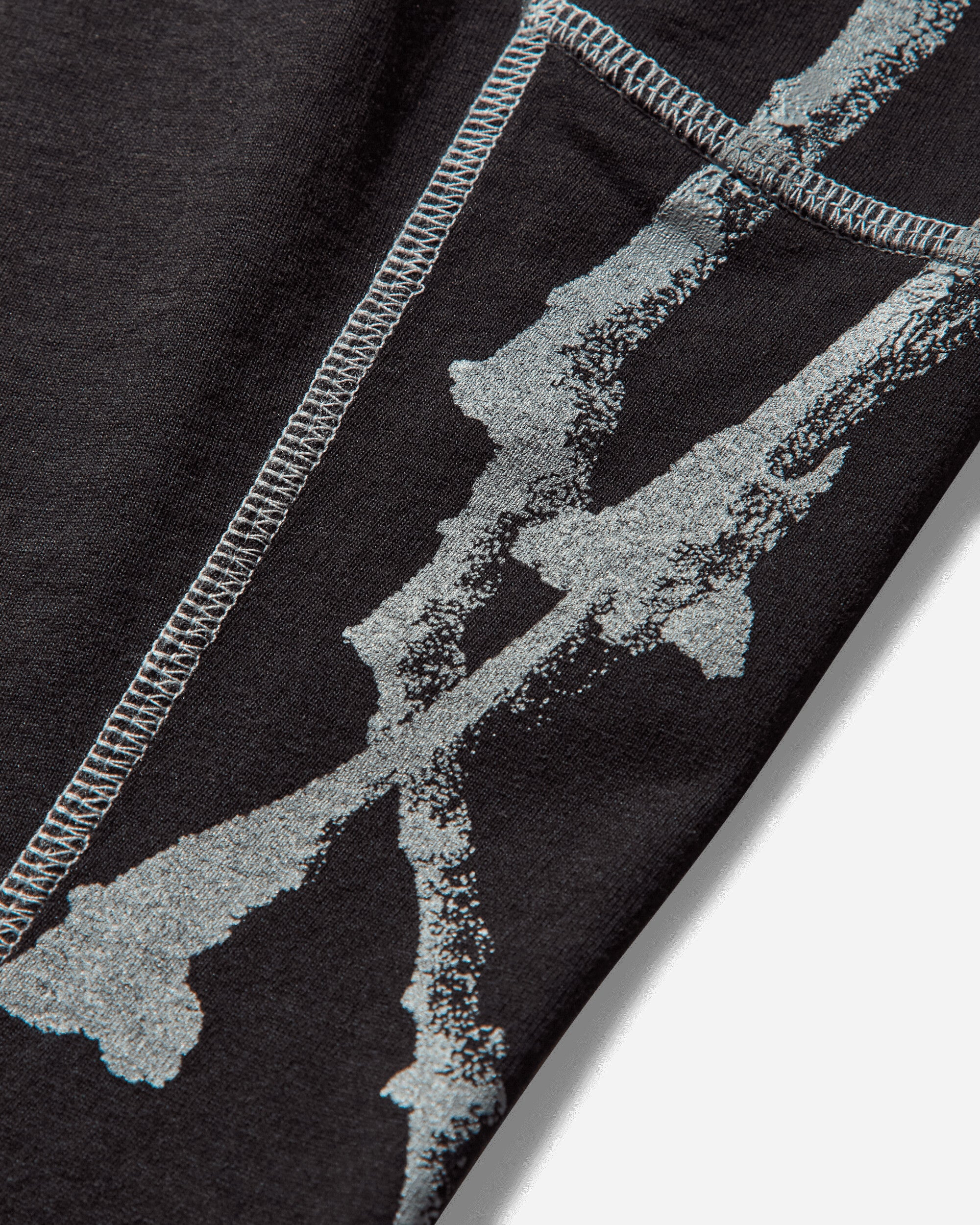 Men's Sticks Stitch Organic Longsleeve T-Shirt Black - 4