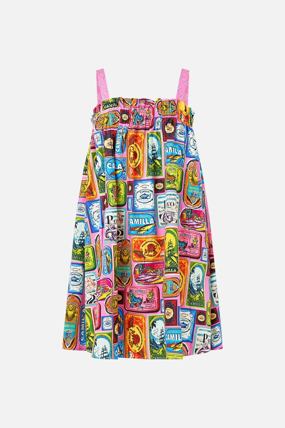 WIDE STRAP SHORT SUNDRESS - 1