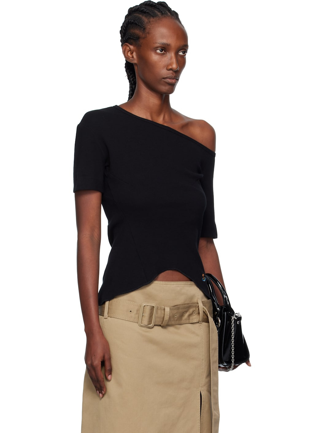 Black Shoulder Orgy T-shirt - 2