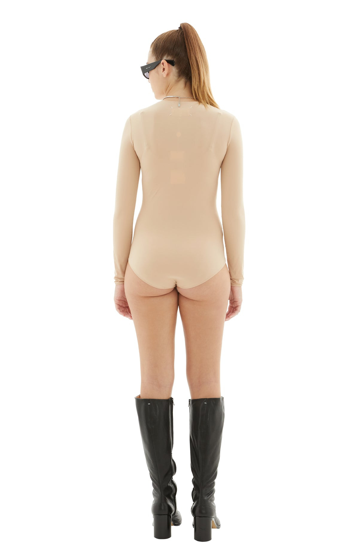 CLASSIC JERSEY BODYSUIT (BEIGE) - 3