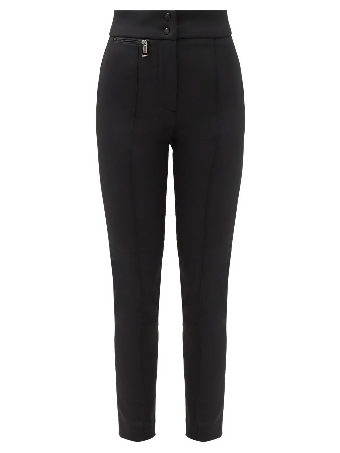 High-rise stretch technical-gabardine trousers - 1