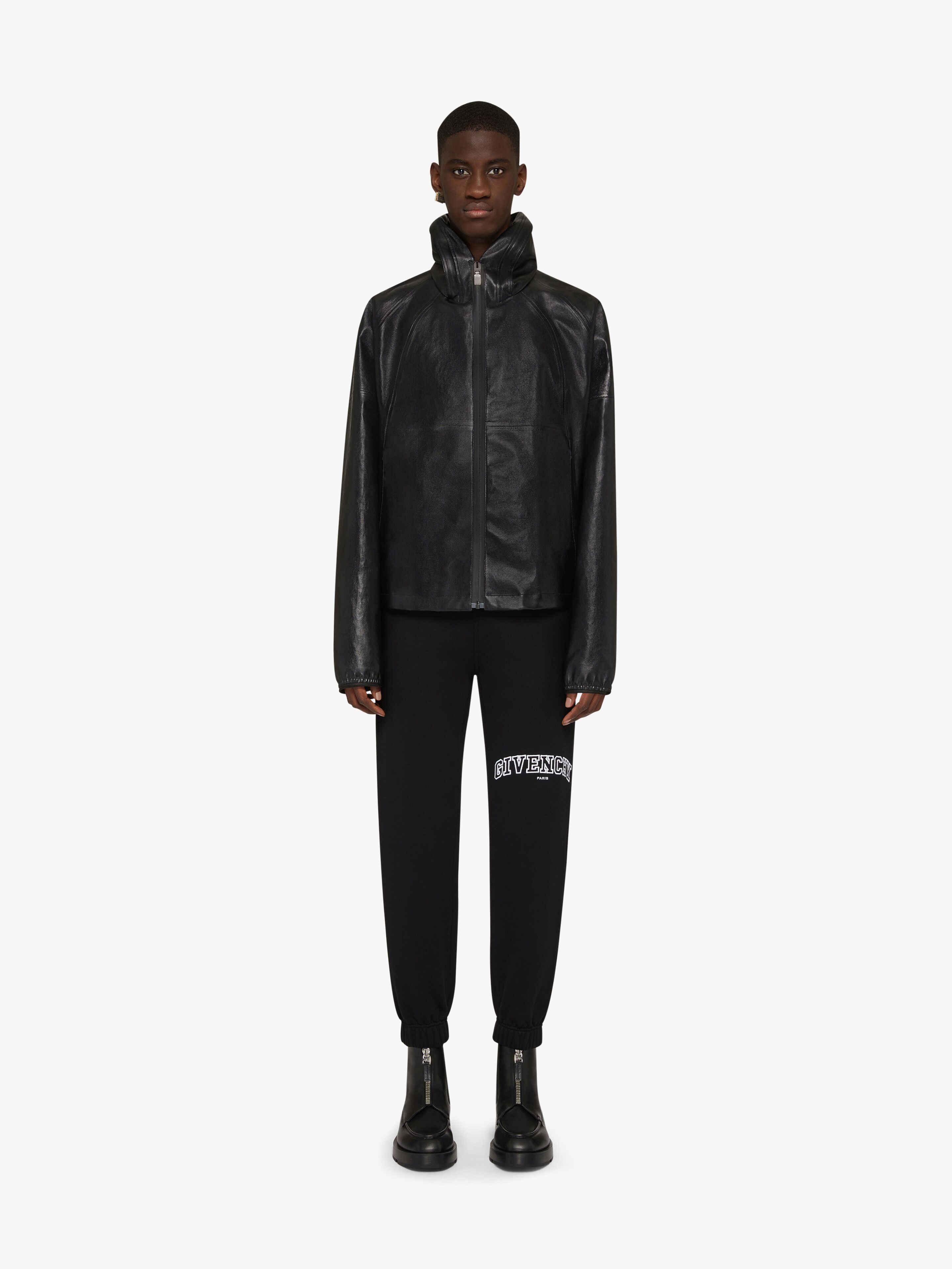 GIVENCHY COLLEGE SLIM FIT JOGGER PANTS IN FLEECE - 2