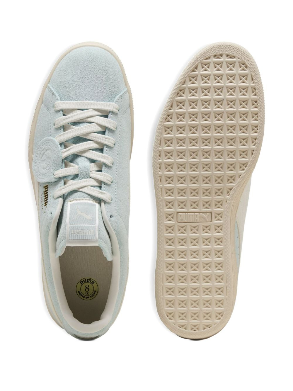 suede "Green/White" sneakers - 3