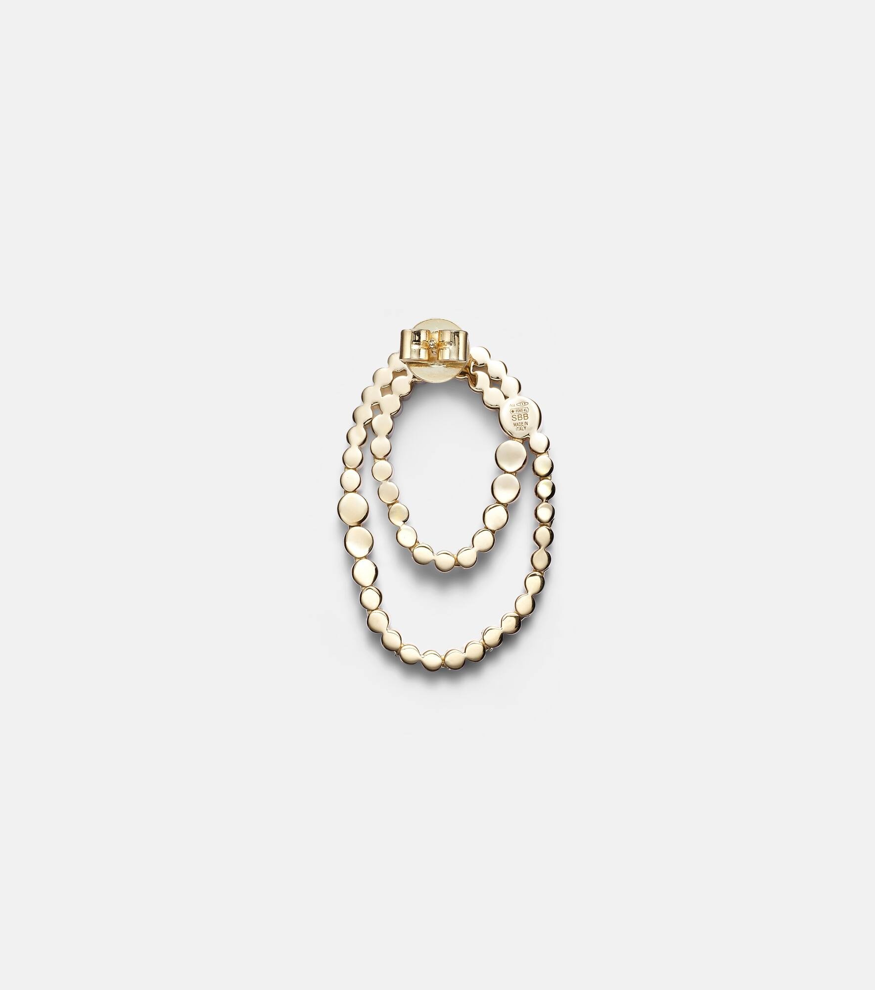 Embrassée de Diamant 18kt gold single earring with diamonds - 4
