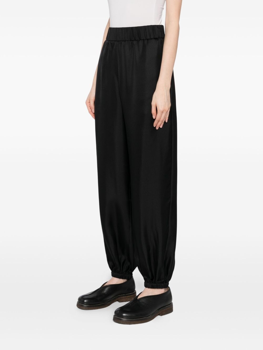 silk cropped  trousers - 3