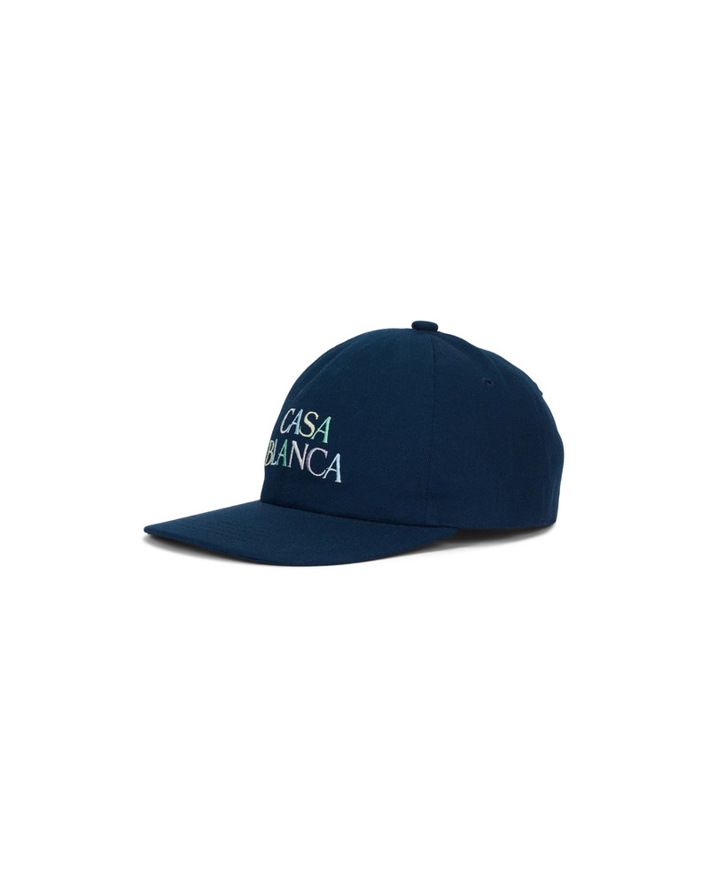 Navy Twill Stacked Logo Cap 1