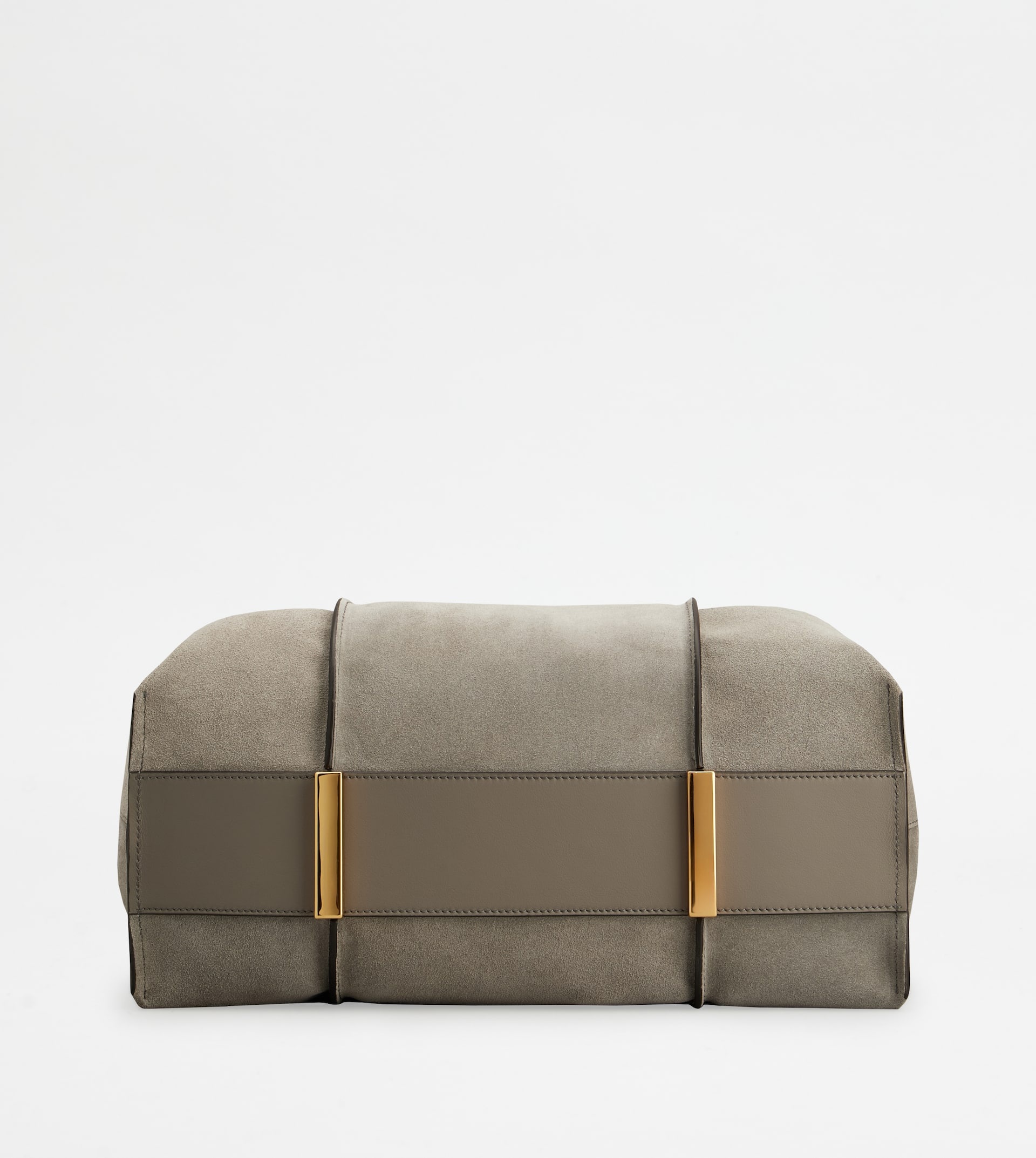 T TIMELESS SHOPPING BAG IN SUEDE MEDIUM - GREY - 3